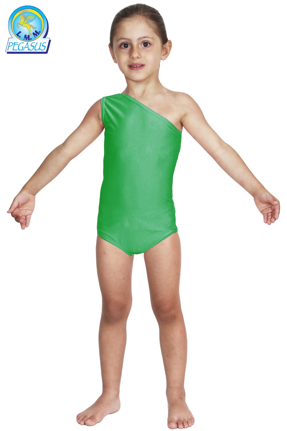 BODY DANZA IN LYCRA MONOSPALLA VERDE